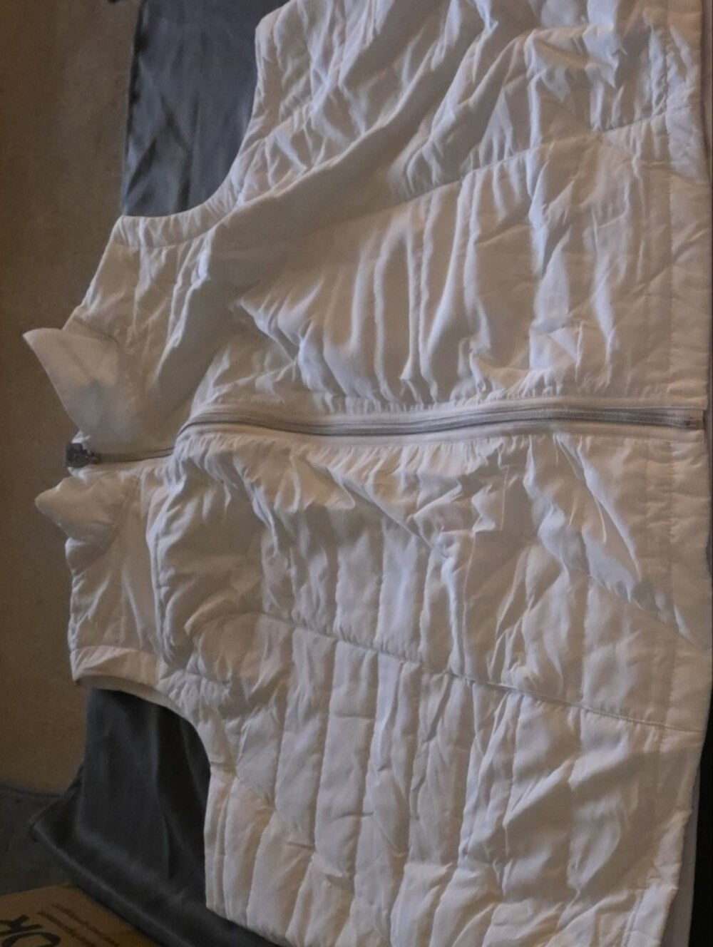 Catherines White Quilted Sleeveless Puffer Vest